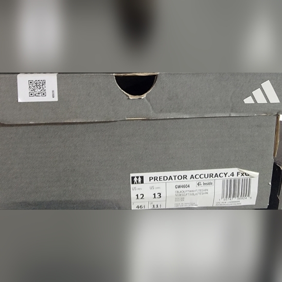 Adidas Unisex Accuracy.4 FxG GW4604 Soccer Cleats Black/Pink Men 11 Wmns 13 New - Picture 11 of 11